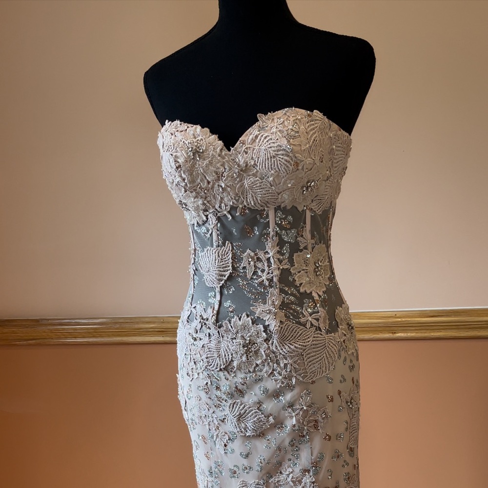 Strapless corset dress, Size 0